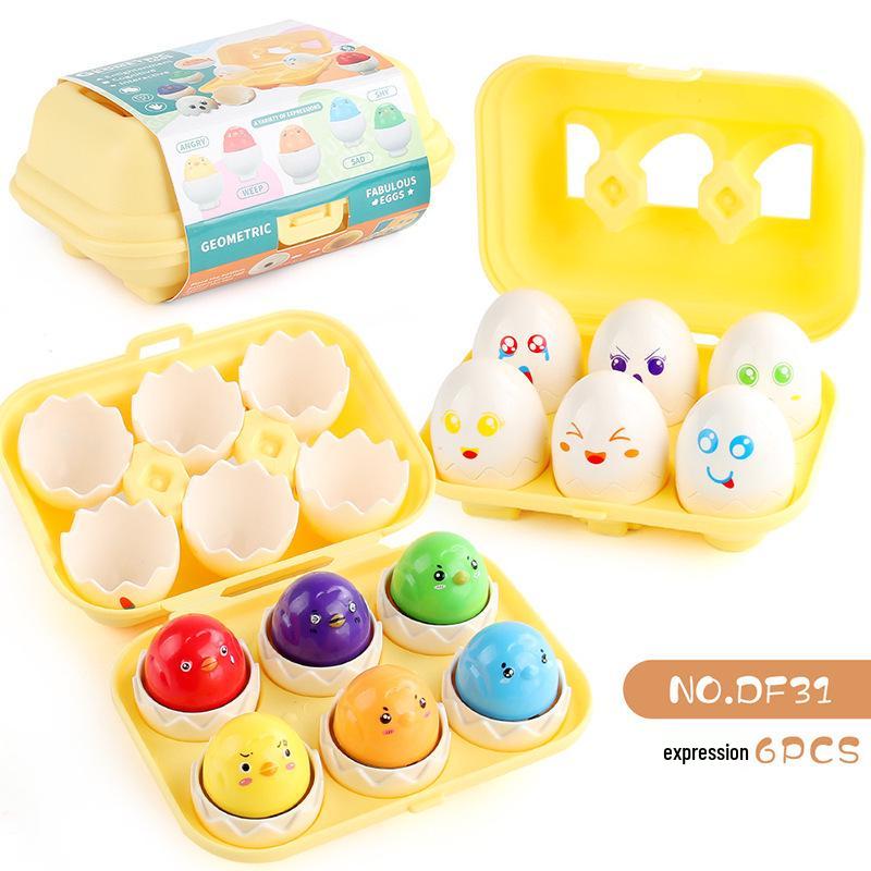 50 Style Matching Smart Eggs: Educational Toys for Early Childhood Cognitive Development