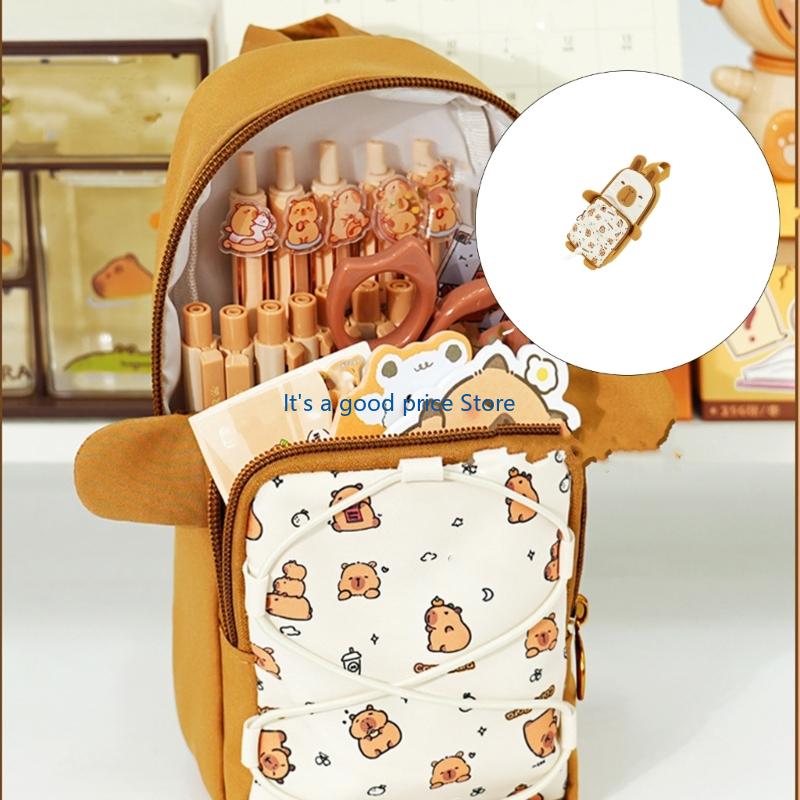  Capybara Pencil Pouches With Large Compartment And Handle Large Capacity Pencil Case For Kids Students School Supplies