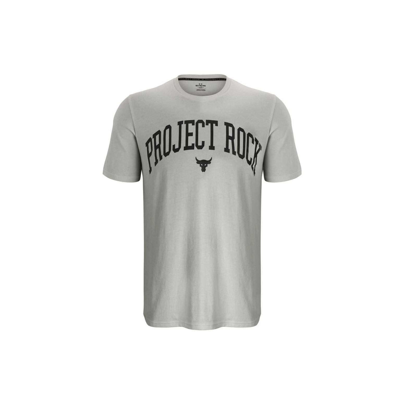 Under Armour Project Rock Tee Peak White Men s 1373743-111 XL