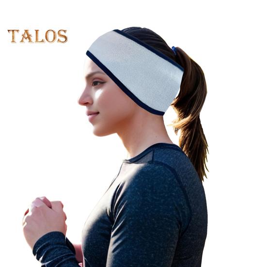 

Повязка на голову с хвостиком для бега, зимние флисовые наушники, противоскользящая защита ушей, высокоэластичная повязка на голову для бега, аксессуар для путешествий на открытом воздухе белый