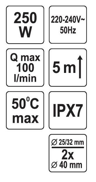 Abwasserpumpe für Dusche und Waschbecken 75945 FALA