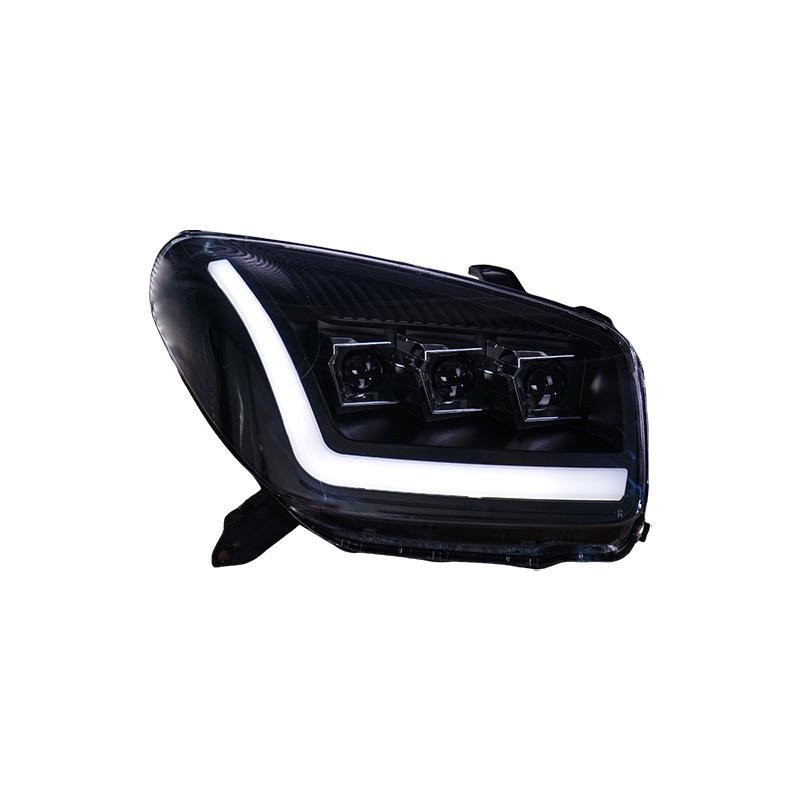 LED Headlight Assembly with Three-Eye Projector & Flowing Turn Signals for 03-04 Toyota RAV4