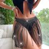 Women Mini Skirt Glittering Glitter Party Dress Dance Club Skirt Versatile Waist Chain Accessory For Dance Club Special Party
