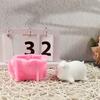 Piggy Statue Silicone Candle Molds for Epoxy Resin Home Decoration Animal Figurine Silicone Molds Soap Making Molds