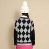 Callaway Argyle Crew Neck Golf C23218205 Size L Women's Sweater, Sweater, 1010_Black,