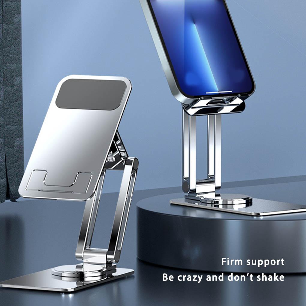 Folding Phone Holder Tablet Stand Adjustable Aluminum Alloy Metal Tabletop Cellphone Bracket Holding Stands Accessory
