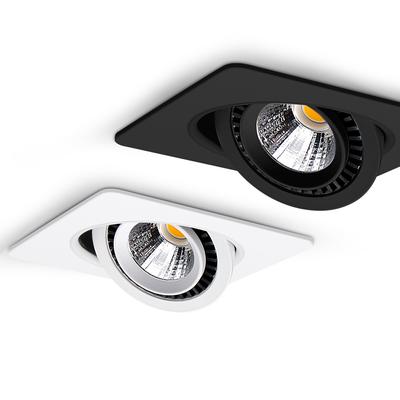 LED Downlights 360° Rotatable COB Lamp Square Dimmable Recessed Ceiling LED Spot Lights AC85-265V 5W 7W 12W Indoor Lighting
