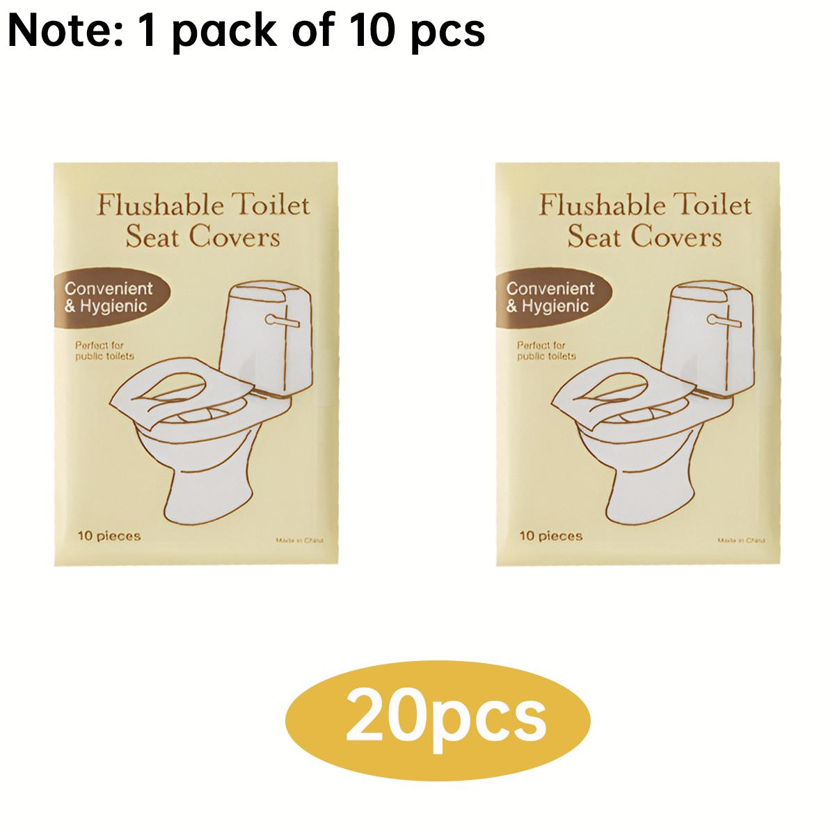 80/50/20pcs flushable toilet mat, disposable toilet seat, public restroom, airplane and camping, adult toilet essentials