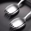 Stainless Steel Fork Household Spoon and Fork Integrated Two-in-one Dual-purpose Pasta Salad Spoon Household Tableware
