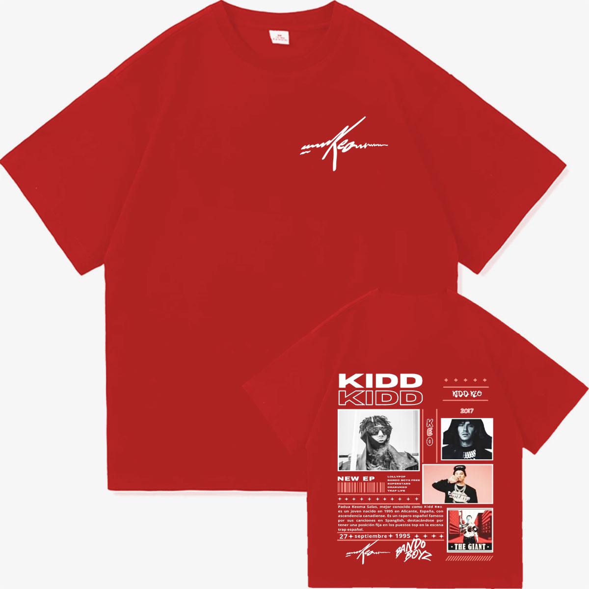 

Rapper Kidd Keo Bando Boyz Gothic Casual Short Sleeve Tshirts Unisex Women Tshirt Double Sided Print Oversized Streetwear T Shirts S