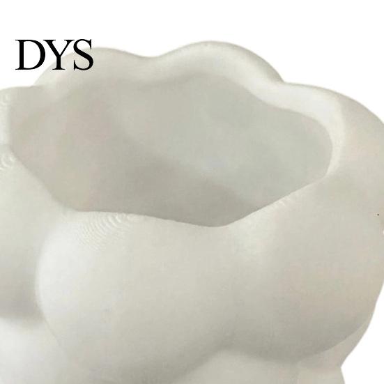 Geschenk für Studenten und Beauty-Enthusiasten 3D-Blasenwolkenform Stifthalter, Schreibtisch-Aufbewahrungsorganizer, Mattes milchiges Kunststoff-Kosmetikwerkzeughalter