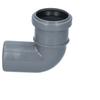PP-HT 50/90 sanitary elbow, for internal sewage, ash color, Onn