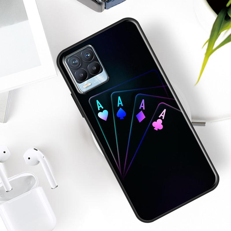 Dices Poker Casino Case For Realme 15 11 12 13 14 Pro Plus C53 C55 C51 C25 C63 C61 C65 C67 C71 C75 GT6 GT7 Pro
