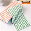 10Pcs Dishwashing Cloth Kitchen Rainbow Cloth Absorbent But Not Shedding Hair Table Cleaning Towel Household Thick Scouring Pad