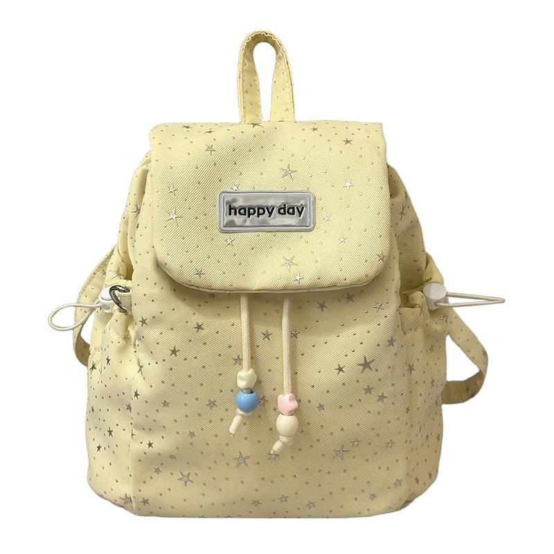 Schultasche Schleife Polka Dot Träger Rucksack Weiblich College-Stil College-Student Pendler Schultasche Nische Freizeit Reisen Kleiner Rucksack
