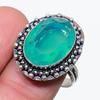 Natural Fire Opal Gemstone 925 Sterling Silver Jewelry Ring Size 8.5 W8B16