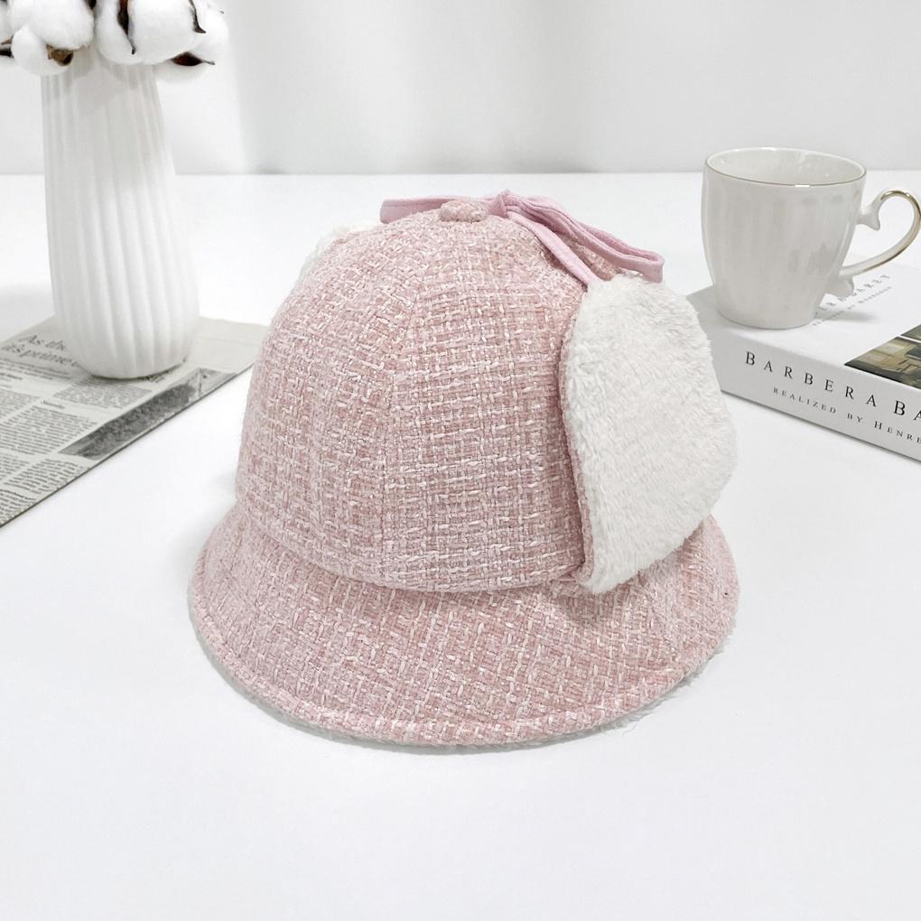 Women's and Men's Daily Tweed Earflap Bucket Hat