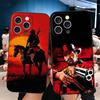 Red Dead R-Redemption Soft Phone Case for iPhone 16 16E 17 Air 15 Pro Max 14 Plus 13 Mini 11 12 7 Black Cover Back Shell