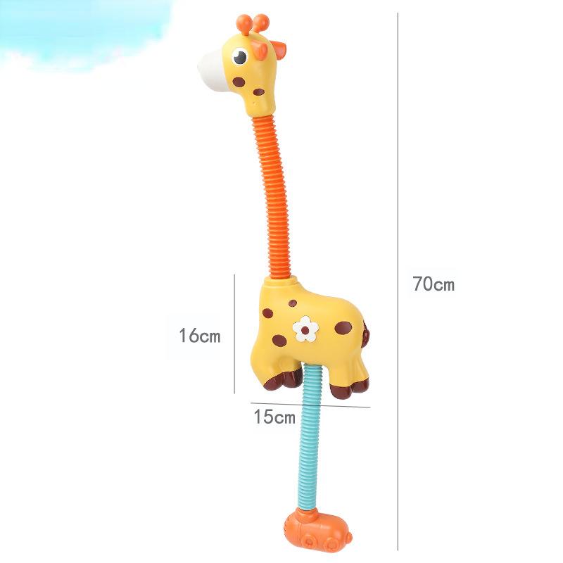 Baby Bath Shower Head Electric Giraffe Shower Bath Toy Kids Bath Water Spray Toy Baby Water Feature