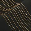 Wholesale 5pcs/lot Stainless Steel Tiny Chain Necklace For Women DIY Adjsutable Necklace Chain Length 45cm+5cm