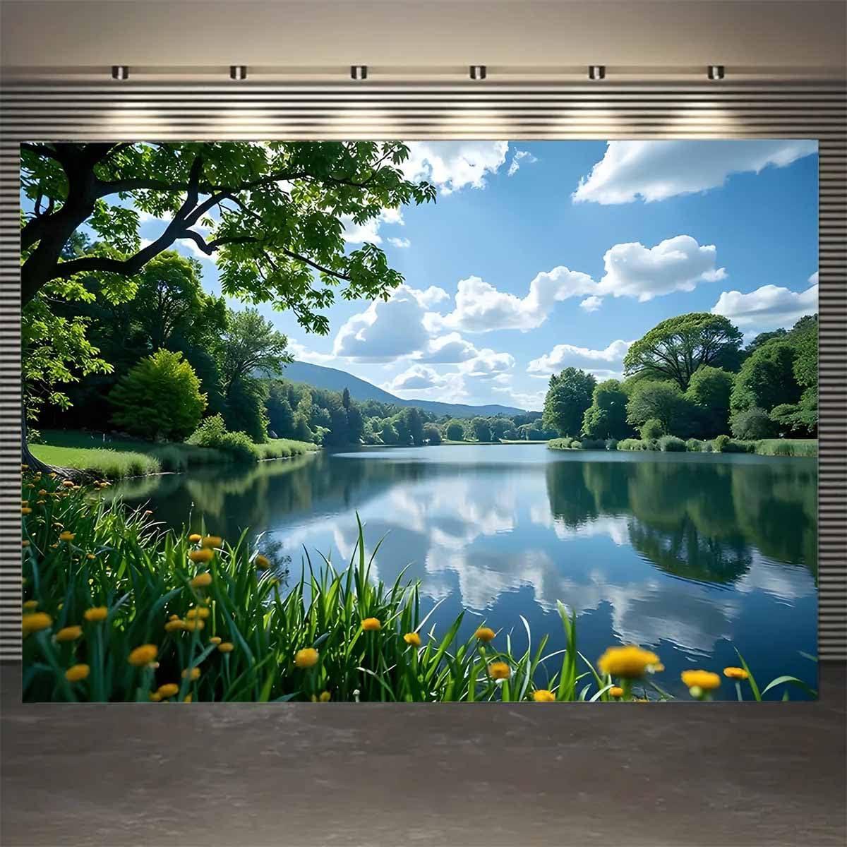 Tapestry Lake Fendrom in the deep forest 75x100