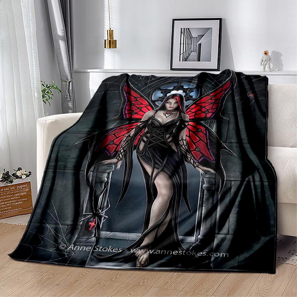 Gothic Style Blanket Comfortable Perfect for Livingroom Bed Seaside Four Seasons Multipurpose Warmthful Decor Best Holiday Gift for Friends Family