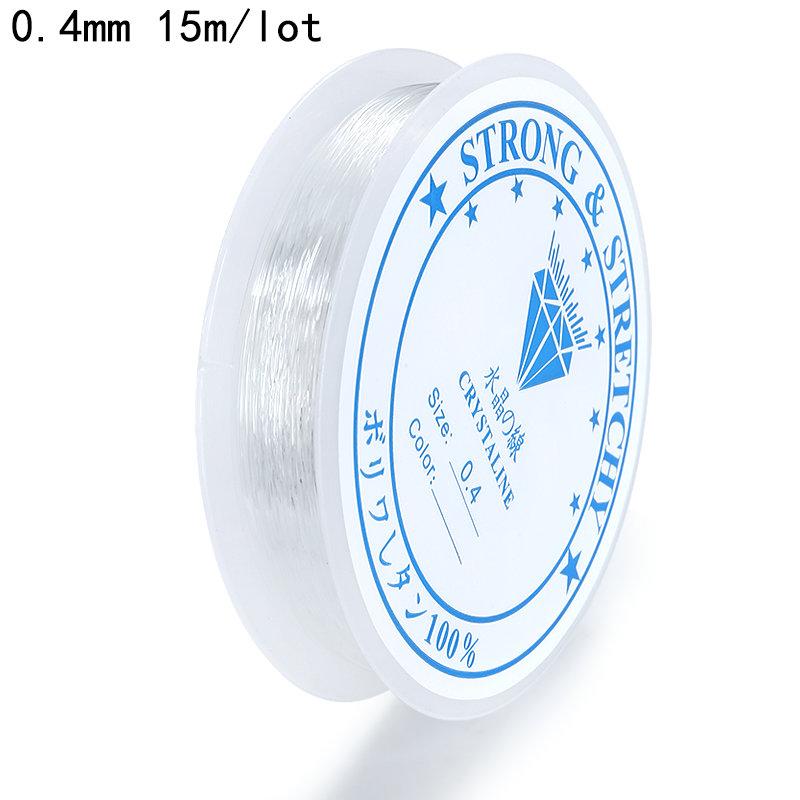 0.5-1.0mm Elastic Cord Beading Thread Stretch String Fibre Crafting Line for Jewelry Making DIY Seed Beads Pony Beads Bracelets