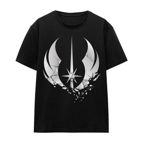 Star Wars Unisex Adult Jedi Obi Wan Kenobi Shattered T-Shirt