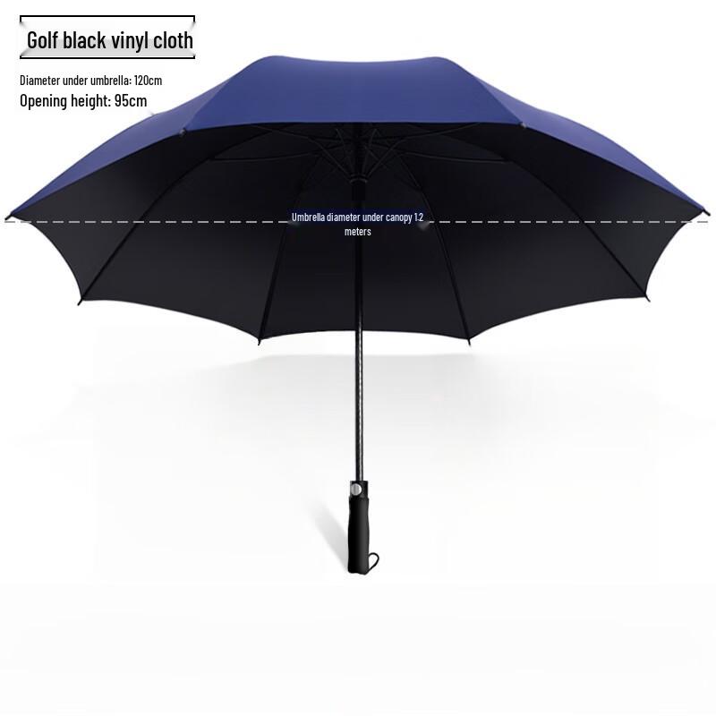 Xin Yuxuan 1.2m Dark Blue Long Handle 8-Rib UV Umbrella (5-Pack)