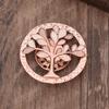 Heiß verkaufende emailierte geometrische Blume magnetische Brosche, modische kreative Blumenbrosche für Damen