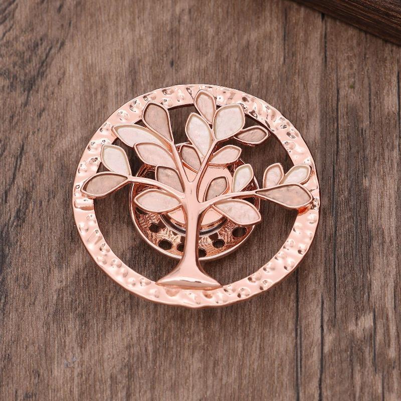 Heiß verkaufende emailierte geometrische Blume magnetische Brosche, modische kreative Blumenbrosche für Damen