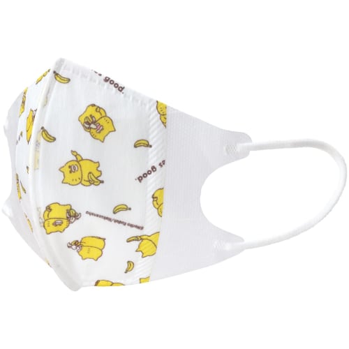 Skater 3-layer Non-woven 3D Mask for Children 7 Pieces Noraneko Gundan MSKS3N-A