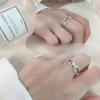 Yin Taifei Retro Silver Minimalist Open Chain Ring