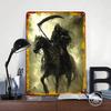 Death On Horseback Printed Poster Customized Wall Art Retro Vintage Metal Tin Signs for Man Cave Office Decor Garage Decoration