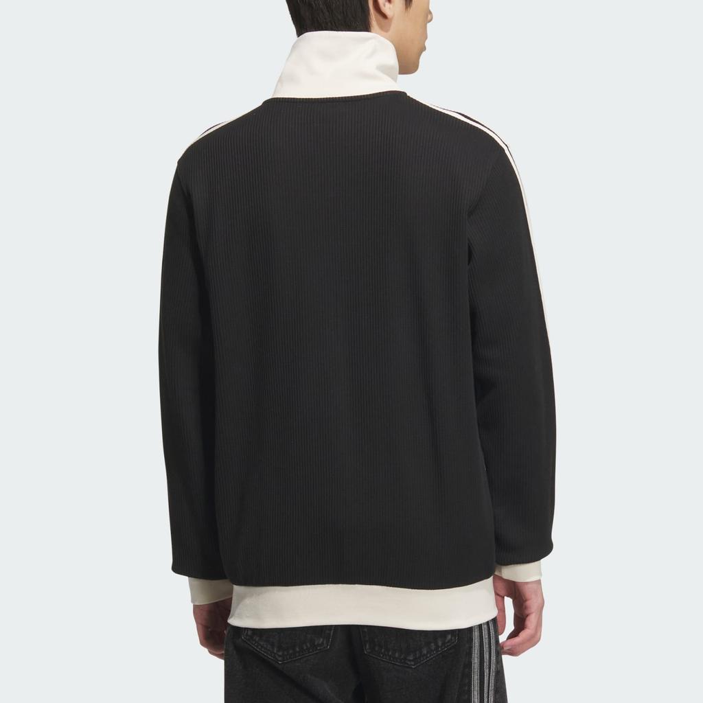 Adidas Originals Top SS25 Waffle Basketball Track Jacket Unisex Jacket Black JV9264