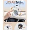 SYNCWIRE MagSafe Car Mount, Magnetic Phone Holder, Space Gray, 1 Pack