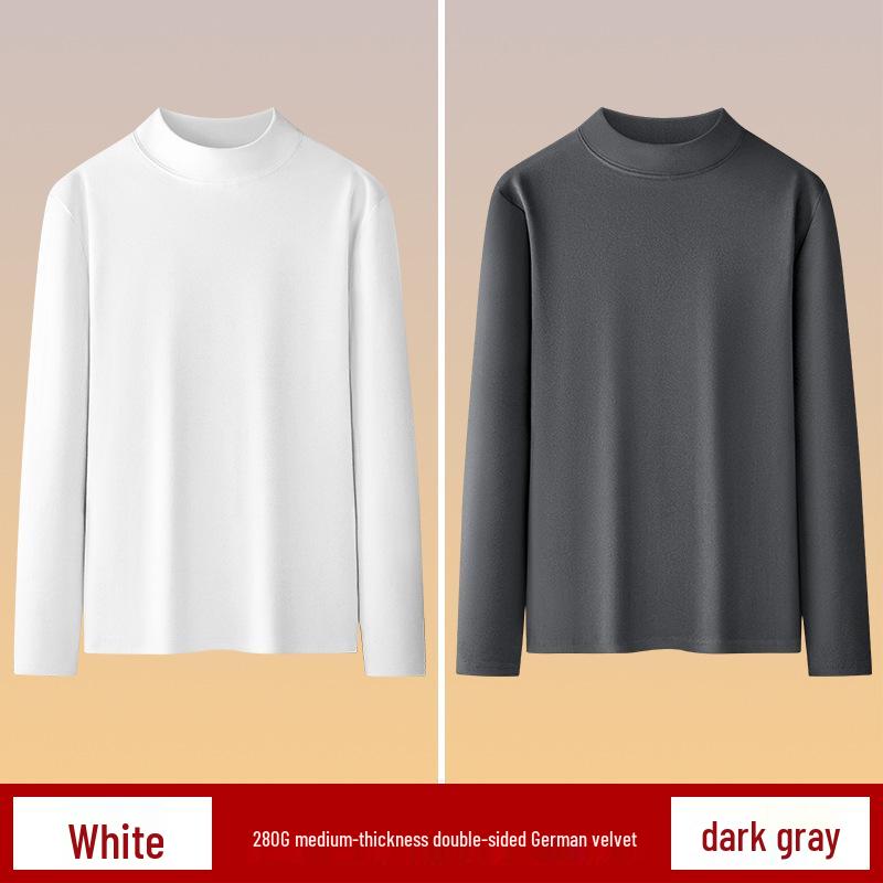 Men's Plush Double-Sided Long-Sleeve Thermal Base Layer Top