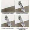64pcs Corner Brackets Stainless Steel Furniture Angle Shelf Connector Cabinet Support Fixing Frame Corner Brace With Screws