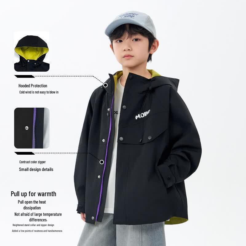 Mobieyes Color Master Boy's Softshell Outdoor Jacket