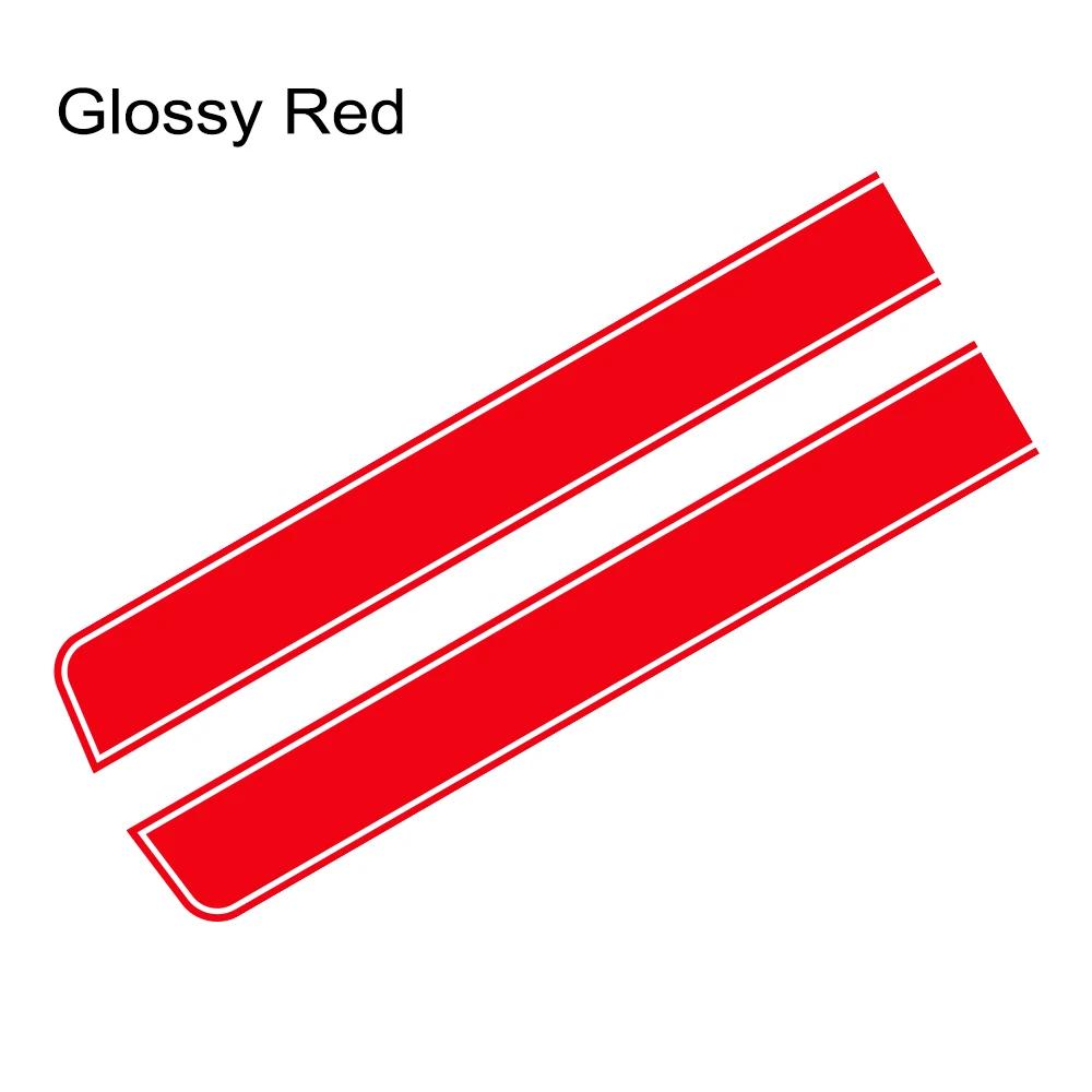 2PCS Sports Racing Car Engine Hood Stripe Sticker Waterproof PVC Self Adhesive Auto Body Vinyl Decal Car Decoration Accessories