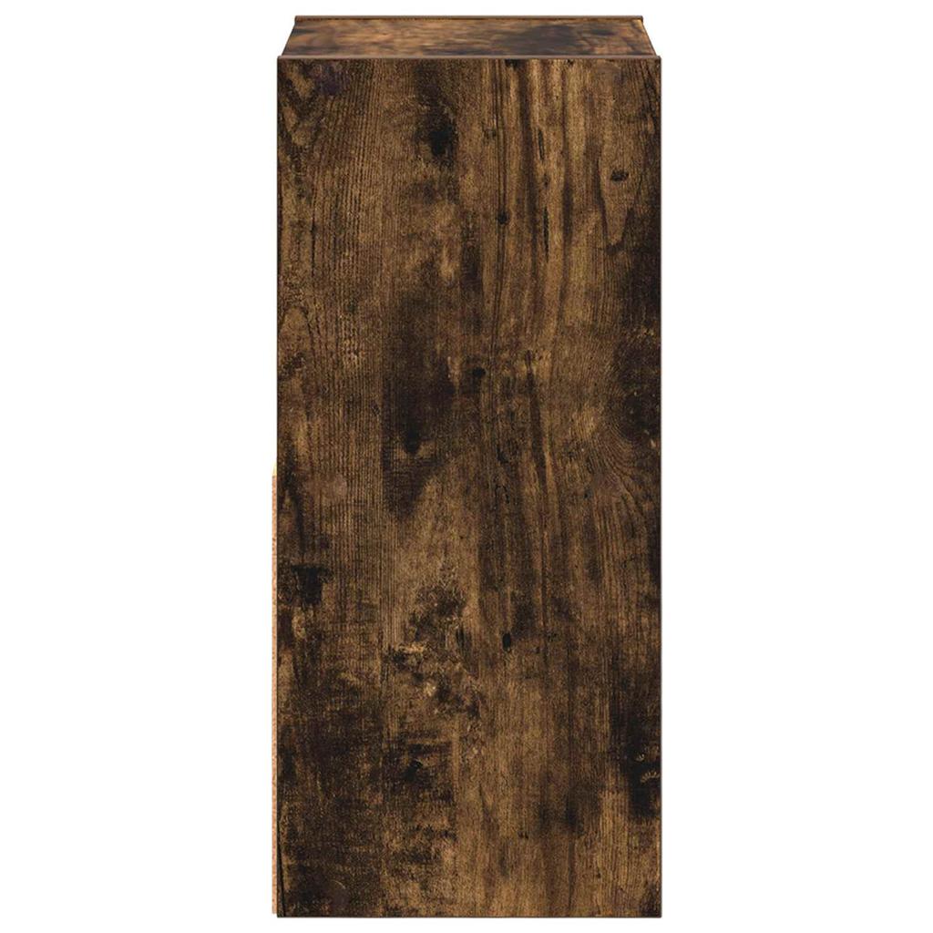 Nightstand 2 pcs Smoked Oak 25.5 x 22 x 49.5 cm