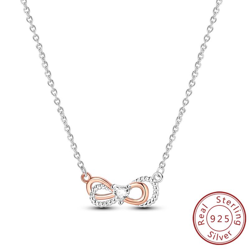 New Copper Necklaces Tulip Heart Sun Star Moon Bow Zircon Pendant Necklace For Women Fashion Jewelry Making Gifts