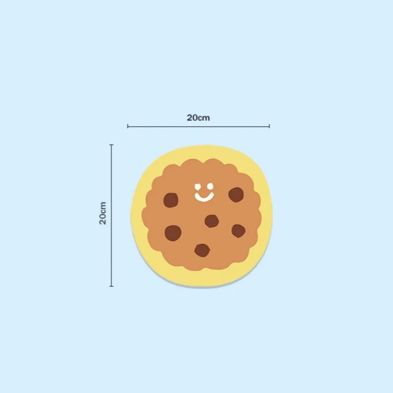 Cartoon Food Coasters Round Diatomite Heat Insulating Mats Household Table Absorbent Non-slip Coaster Home Accessories Kitchen