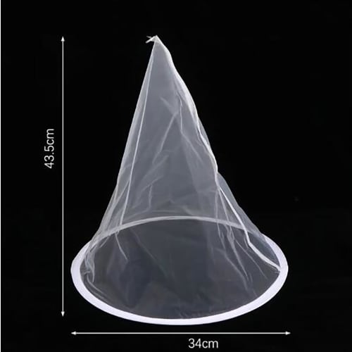 Honey Filtering Net, Pack of 3, Nylon Mesh, 35cm Diameter, Precision Mesh, Uniform, Reusable, for Honey Extraction, Beekeeping, Cooking, and Filtering