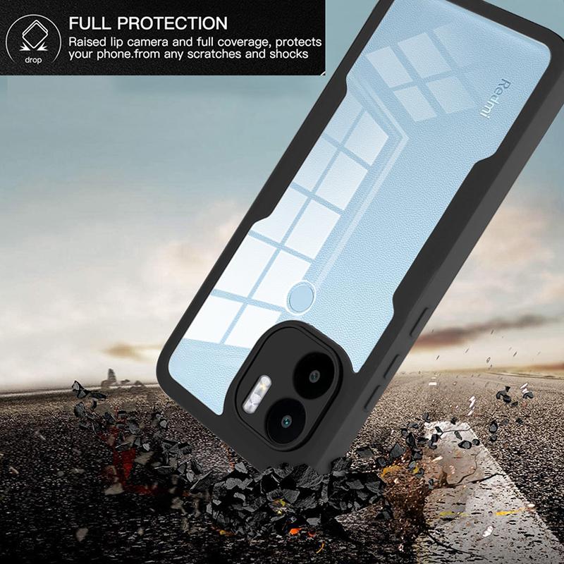 360 Full Body Heavy Duty Case For Xiaomi POCO X6 Pro POCO X3 NFC Poco X4 X5 Pro Double Sided Transparent Cover Soft Phone Case
