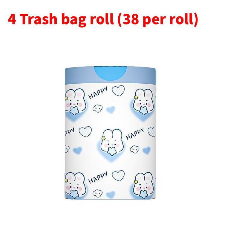 Pe Drawstring Trash Bag For Home Use With Thick Material And Rabbit Print Design