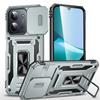 Case for Poco C85 - TPU+PC, Gray, With Stand