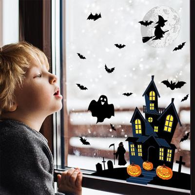Naklejki Halloween Naklejki na Okno Naklejki Naklejki Ścienne Zestaw Dekoracja Halloween