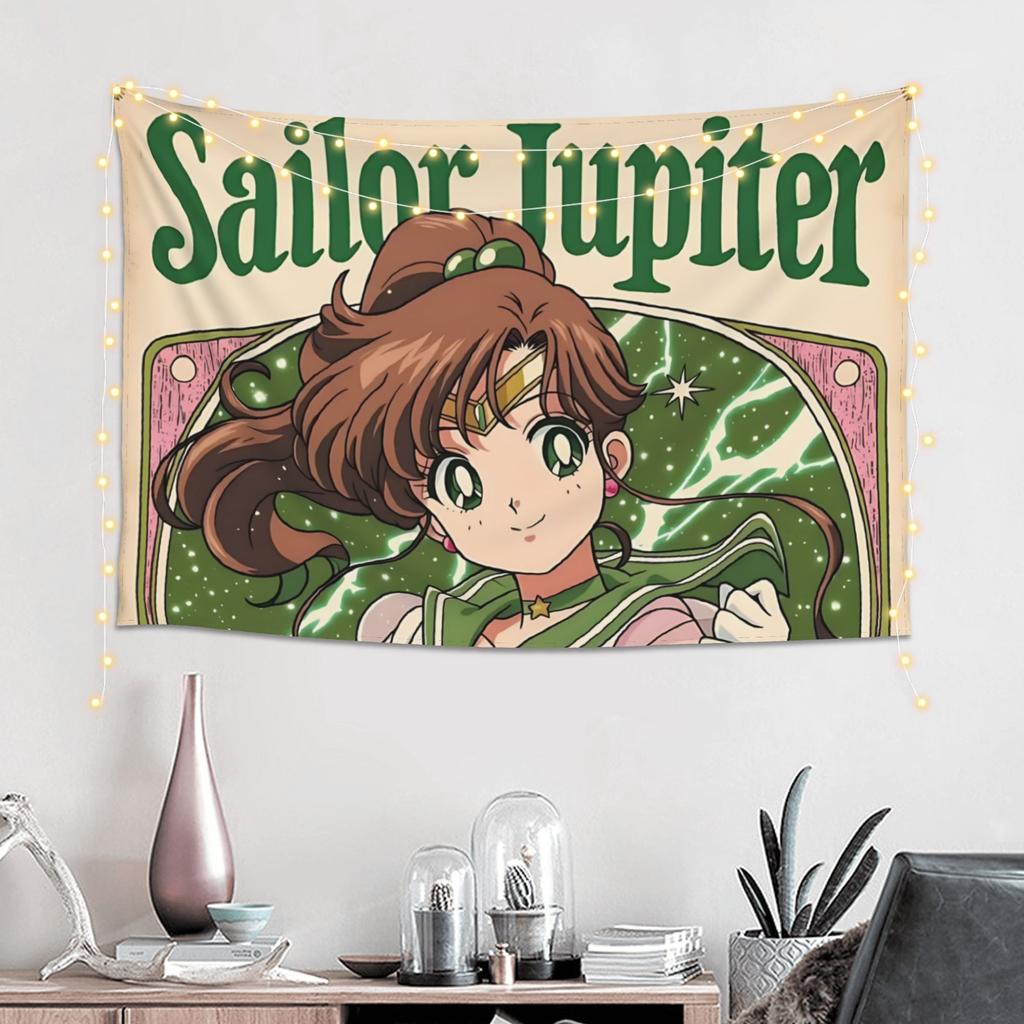 Cutecore Sailor Moons Tapestry Bedroom Decoration Wall Hanging Blanket Tapestry Cool Stuff For Room