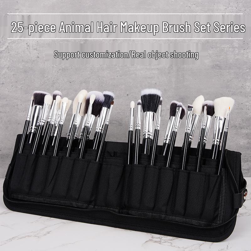 

ANMEI 25-Piece Professional Animal Hair Makeup Brush Set